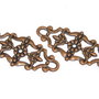 Link filigranat, cupru, 27x12 mm