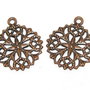 Pandantiv filigranat, cupru, 15x12 mm
