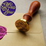 6775 - Sigiliu ceara, Miss You, cap alama, maner / coada lemn