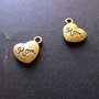 PANDANTIV INIMIOARA '' MOM'' - 18 X 14 MM