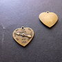 PANDANTIV BRONZ - INIMIOARA - 22 X 22 MM