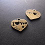 PANDANTIV BRONZ - INIMA '' LOVE'' - 21 X 19 MM