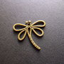PANDANTIV LIBELULA BRONZ - 28 X 30 MM