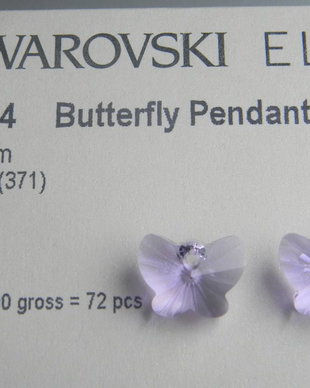 Pandantiv Swarovski - Fluture 18 mm - 6754-371