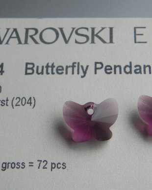 Pandantiv Swarovski - Fluture 18 mm - 6754-204