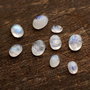Mix  9 buc cabochoane moonstone albastru si rainbow  - A7