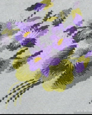 Mileu brodat cu toporasi