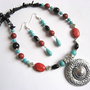 set coral ,turcoaz si onix 23502