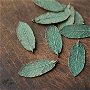 Pandant Frunza bronz patinat verdigris - charm - vintage patina leaf