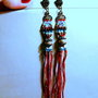 Cercei luuungi.../ TRIBAL - URBAN : Colectie de podoabe primitive, antichizate,din piele naturala