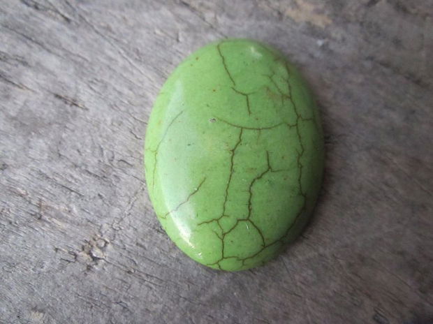 Cabochon imitatie tuquoise 40x30 mm