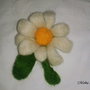 Floare  margareta impaslita manual