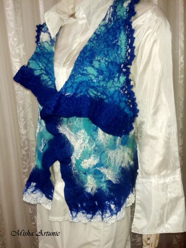 Vesta impaslita Boho chic blue - rezervat