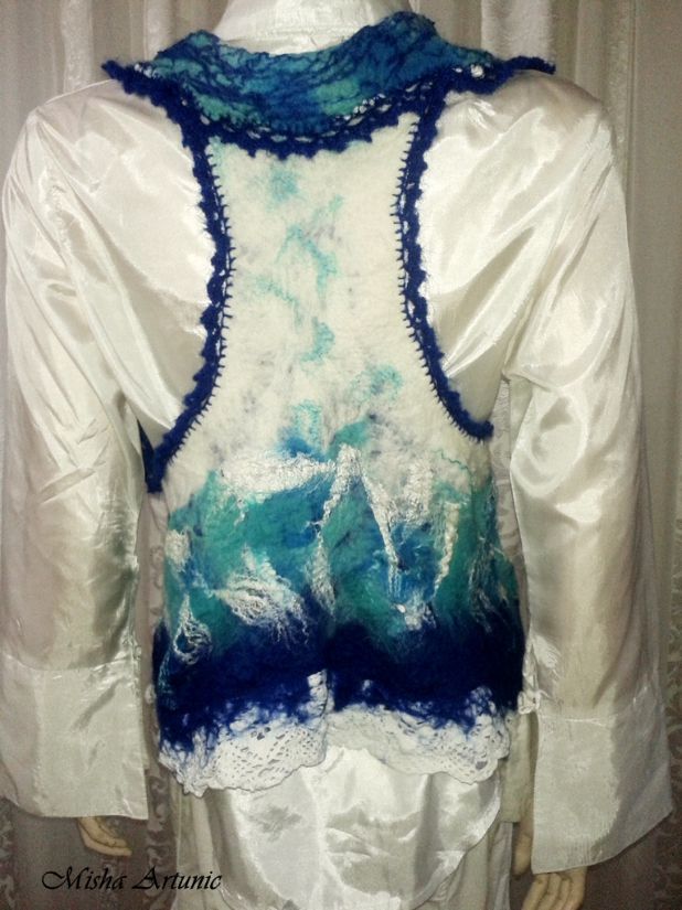 Vesta impaslita Boho chic blue - rezervat