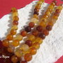 Agate fatetate in nuante de maron - capucino aprox 8.5 mm