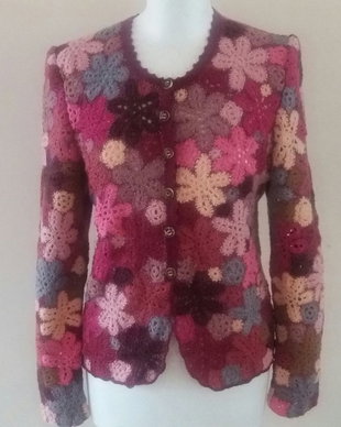 jacheta Hilary pink crosetata manual