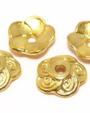 Capacel metalic, auriu, 9x2 mm