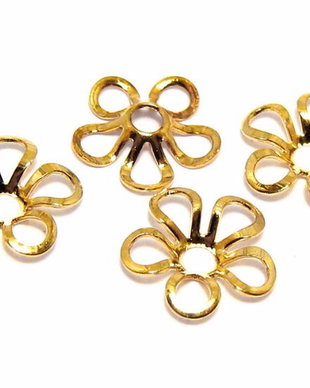 Capacel metalic, auriu, 8x2 mm