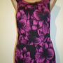 Rochie cu flori fucsia