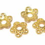 Capacel metalic, auriu, 12x3 mm