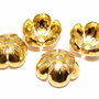 Capacel metalic, auriu, 13x6 mm