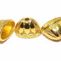Capacel metalic, auriu, 16x20 mm