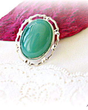 Brosa Agata verde
