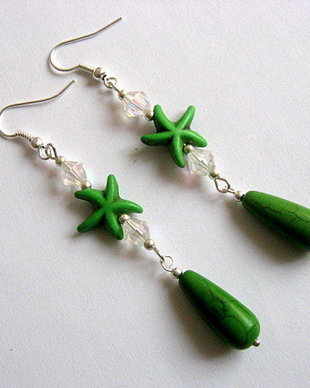 cercei howlite si cristale 25252