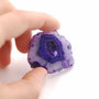 Cabochon agata & quartz druzy mov