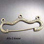 7788 - (4buc) Baza brosa crengute, aliaj bronz