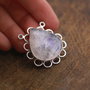 Pandant cu Moonstone natural in rama argintata - Piatra lunii