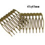 6684 - (2b) Baza pieptene bronz, 8 dinti