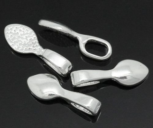 6685 - (10b) Agatatori cu platou pt lipit, placate cu argint