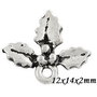 7791 - (10b) Charms, ilice, flori si frunze, simbol Craciun, aliaj metalic argintiu