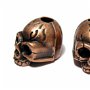 Margele din metal, craniu, cupru, 18x17 mm