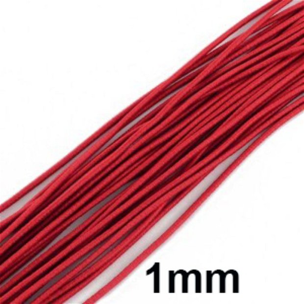 (35m) Snur elastic rosu 1mm cod k18-1804S