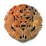 4644 - Pandantiv, sinkiang jad sculptat, pasarea Phoenix si dragon