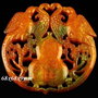 4645 - Pandantiv, sinkiang jad sculptat, pasarea Phoenix si Wu Lou