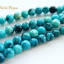 Agate blue-turcoaz crazy lace aprox 4.5 mm