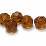 Cristale din sticla, rotunde, 2x3 mm, maro