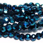 Cristale din sticla, rotunde, 3~3.5 mm, blue