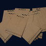 20  buc pungute natur cusatura zimtata crem si perforatie decorativa inimioare -  ambalaj kraft paper