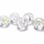 Cristale din sticla, rotunde, electro, 4 mm, transparente