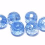 Cristale din sticla, rotunde, 12 mm, electro, albastre