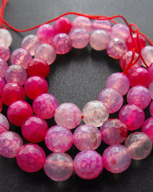 AGATE CRAB FIRE FATETATE - 8 MM