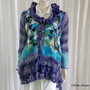 Jacheta impaslita, crosetata, boho chic - Aroma de liliac