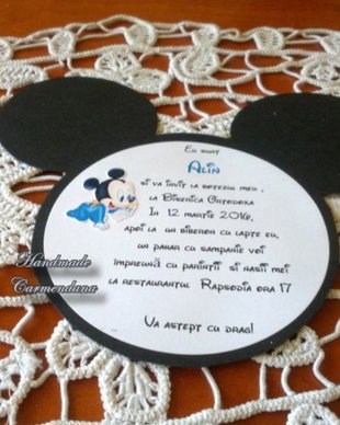 Invitatie Baby Mikey Mouse