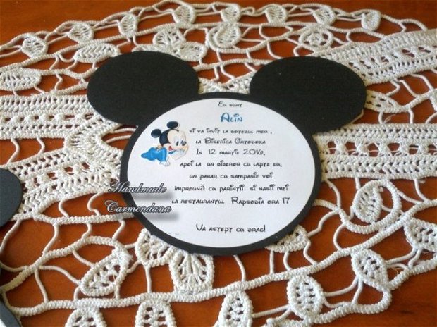 Invitatie Baby Mikey Mouse