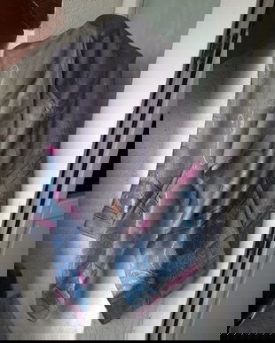 EESARFA SUPERBA MATASE NATURALA SI VASCOZA BRODATA CU FIR DE MATASE