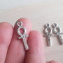 Charm argintat simbol egiptean "Ankh " 25x8mm (SRG0 013)